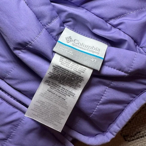 SOLD - NWOT Columbia Lavender Reversible Fleece Quilted Jacket - Picture 4 of 4